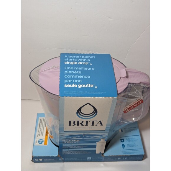 Brita Small 6 Cup Space Saver Water Filter Pitcher with 1 Standard Filter, Space - Picture 4 of 6